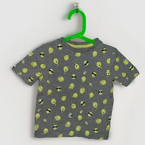 Gray Kids T-Shirt with Fun Emoji Print